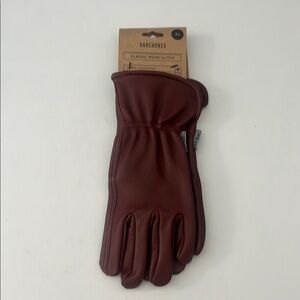 Barebones leather Classic Work Gloves - Brown XS